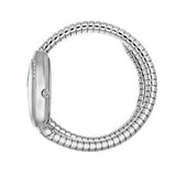 Buy Shop Just Cavalli Glam Evo 4 Mother of Pearl Dial Silver Steel Strap Watch for Women - JC1L229M0015 USA Online