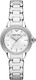 Buy Shop Emporio Armani Mia Mother of Pearl Dial Silver Steel Strap Watch for Women - AR11596 USA Online