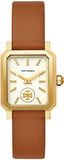 Buy Shop Tory Burch Robinson White Dial Brown Leather Strap Watch for Women - TBW1503 USA Online