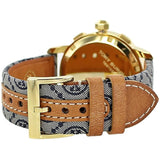 Buy Shop Tory Burch Classic Chronograph White Dial Grey Nylon Strap Watch for Women - TBW1035 USA Online