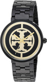 Buy Shop Tory Burch Reva Black Dial Black Steel Strap Watch for Women - TBW4039 USA Online