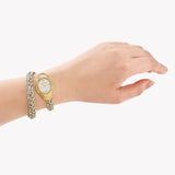 Buy Shop Just Cavalli Twined Mother of Pearl Dial Two Tone Steel Strap Watch for Women - JC1L305M0055 USA Online