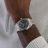 Buy Shop Emporio Armani Frederico Analog Blue Dial Silver Steel Strap Watch for Men - AR11620 USA Online