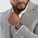 Buy Shop Emporio Armani Gino Black Dial Black Leather Strap Watch for Men - AR11666 USA Online