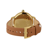 Buy Shop Tory Burch Collins Quartz White Dial Brown Leather Strap Watch for Women - TBW1202 USA Online