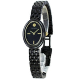Buy Shop Tory Burch Oval Black Dial Black Steel Strap Watch for Women - TBW6035 USA Online