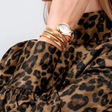 Buy Shop Just Cavalli Classico Lungo White Dial Gold Steel Strap Watch for Women - JC1L248M0025 USA Online