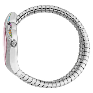 Buy Shop Just Cavalli Ferocious Pink Dial Silver Steel Strap Watch for Women - JC1L306M0025 USA Online