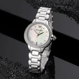 Buy Shop Emporio Armani Mia Mother of Pearl Dial Silver Steel Strap Watch for Women - AR11596 USA Online