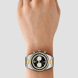 Buy Shop Emporio Armani Racer Chronograph Black Dial Two Tone Steel Strap Watch for Men - AR11678 USA Online