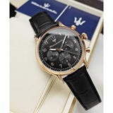 Buy Shop Maserati Epoca Limited Edition Chronograph Black Dial Black Leather Strap Watch for Men - R8871618015 USA Online