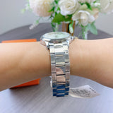 Buy Shop Tory Burch Collins White Dial Silver Steel Strap Watch for Women - TBW1301 USA Online