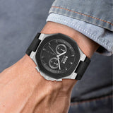 Buy Shop Hugo Boss Taper Chronograph Black Dial Black Leather Strap Watch for Men - 1514085 USA Online