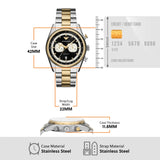 Buy Shop Emporio Armani Racer Chronograph Black Dial Two Tone Steel Strap Watch for Men - AR11678 USA Online