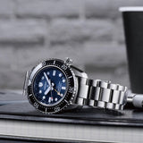 Buy Shop Seiko Prospex Diver Scuba Automatic Blue Dial Silver Steel Strap Watch for Men - SBEJ021 USA Online