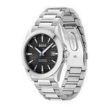 Buy Shop Hugo Boss Strike Black Dial Silver Steel Strap Watch for Men - 1514170 USA Online