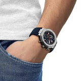 Buy Shop Tissot T Race Moto GP Limited Edition Chronograph Blue Dial Blue Rubber Strap Watch for Men - T141.417.17.047.00 USA Online