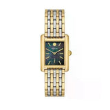 Buy Shop Tory Burch Eleanor Mother of Pearl Black Dial Two Tone Steel Strap Watch for Women - TBW1084 USA Online