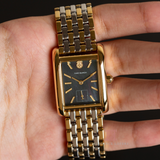 Buy Shop Tory Burch Eleanor Mother of Pearl Black Dial Two Tone Steel Strap Watch for Women - TBW1084 USA Online