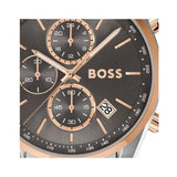 Buy Shop Hugo Boss Skytraveller Chronograph Gunmetal Grey Dial Grey Steel Strap Watch for Men - 1514153 USA Online