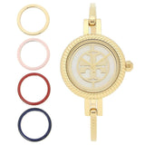 Buy Shop Tory Burch Riva Gold Dial Gold Steel Strap Watch for Women - TBW4029 USA Online