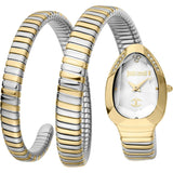 Buy Shop Just Cavalli Glam Evo 4 White Dial Two Tone Steel Strap Watch for Women - JC1L209M0065 USA Online