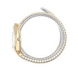 Buy Shop Just Cavalli Glam Evo 9 White Dial Two Tone Steel Strap Watch for Women - JC1L224M0065 USA Online