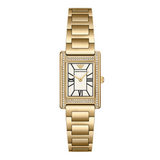 Buy Shop Emporio Armani Genni Crystals Mother of Pearl Dial Gold Steel Strap Watch for Women - AR11659 USA Online