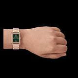 Buy Shop Emporio Armani Genni Green Dial Rose Gold Steel Strap Watch for Women - AR11641 USA Online