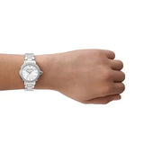 Buy Shop Emporio Armani Mia Mother of Pearl Dial Silver Steel Strap Watch for Women - AR11596 USA Online