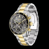Buy Shop Hugo Boss Runner Chronograph Grey Dial Two Tone Steel Strap Watch for Men - 1514144 USA Online