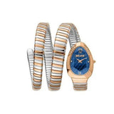 Buy Shop Just Cavalli Serpente Metallica Blue Dial Two Tone Steel Strap Watch for Women - JC1L224M0095 USA Online