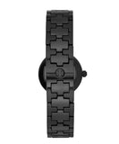 Buy Shop Tory Burch Reva Black Dial Black Steel Strap Watch for Women - TBW4039 USA Online