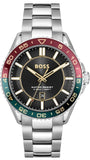 Buy Shop Hugo Boss Runner 3H Black Dial Silver Steel Strap Watch for Men - 1514210 USA Online