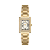 Buy Shop Emporio Armani Genni Crystals Mother of Pearl Dial Gold Steel Strap Watch for Women - AR11659 USA Online