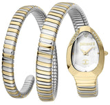 Buy Shop Just Cavalli Glam Evo 4 White Dial Two Tone Steel Strap Watch for Women - JC1L209M0065 USA Online