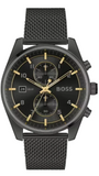 Buy Shop Hugo Boss Skytraveller Chronograph Black Dial Black Mesh Strap Watch for Men - 1514150 USA Online