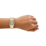 Buy Shop Emporio Armani Genni Crystals Gold Dial Gold Steel Strap Watch for Women - AR11663 USA Online