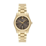 Buy Shop Emporio Armani Federica Brown Dial Gold Steel Strap Watch for Women - AR11700 USA Online