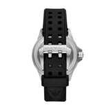 Buy Shop Emporio Armani Sea Explorer Black Dial Black Silicone Strap Watch for Men - AR60086 USA Online