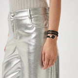 Buy Shop Just Cavalli Snake Black Dial Black Steel Strap Watch for Women - JC1L269M0075 USA Online