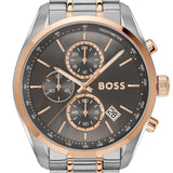 Buy Shop Hugo Boss Grand Prix Chronograph Grey Dial Two Tone Steel Strap Watch for Men - 1514252 USA Online