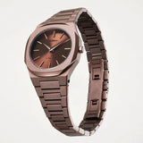 Buy Shop D1 Milano Ultra Thin Brown Dial Brown Steel Strap Watch for Women - D1-UTBL38 USA Online
