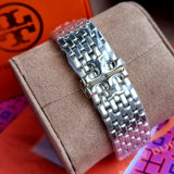 Buy Shop Tory Burch Eleanor Mother of Pearl Pink Dial Gold Steel Strap Watch for Women - TBW1077 USA Online