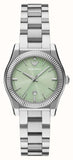 Buy Shop Emporio Armani Federica Mint Green Dial Silver Steel Strap Watch for Women - AR11656 USA Online