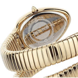 Buy Shop Just Cavalli Serpente Metallica White Dial Gold Steel Strap Watch for Women - JC1L208M0035 USA Online