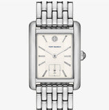 Buy Shop Tory Burch Eleanor White Dial Silver Steel Strap Watch for Women - TBW1069 USA Online