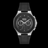 Buy Shop Hugo Boss Taper Chronograph Black Dial Black Leather Strap Watch for Men - 1514085 USA Online