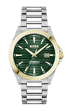 Buy Shop Hugo Boss Strike Green Dial Silver Steel Strap Watch for Men - 1514173 USA Online