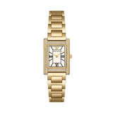 Buy Shop Emporio Armani Genni Crystals Mother of Pearl Dial Gold Steel Strap Watch for Women - AR11659 USA Online